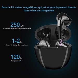 Ecouteurs bluetooth avec reduction de bruit