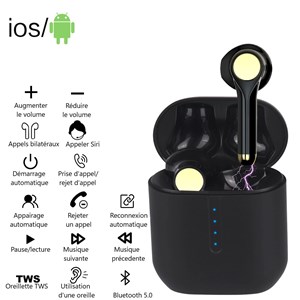 Ecouteurs bluetooth sans fil