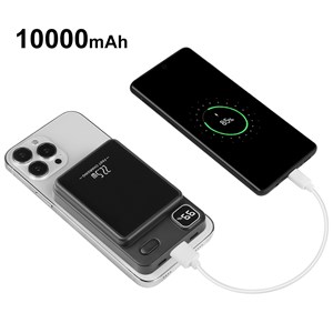 Power bank 10000 mah avec ecran led magsafe