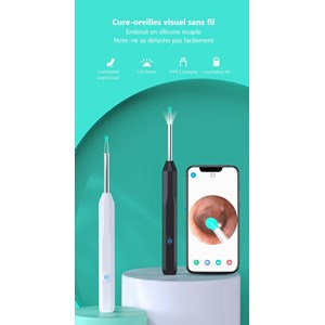 Otoscope oreille 1080p hd wifi nettoyage oreille