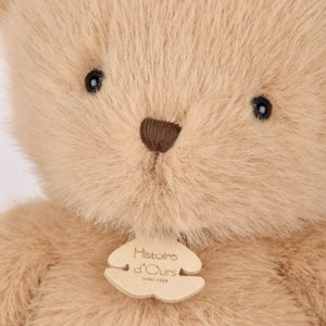 Peluche ours clémentin miel amande (38 cm)