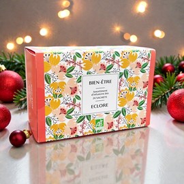 Coffret bien-être 24 sachets : 5 tisanes bio et 1 thé bio detox