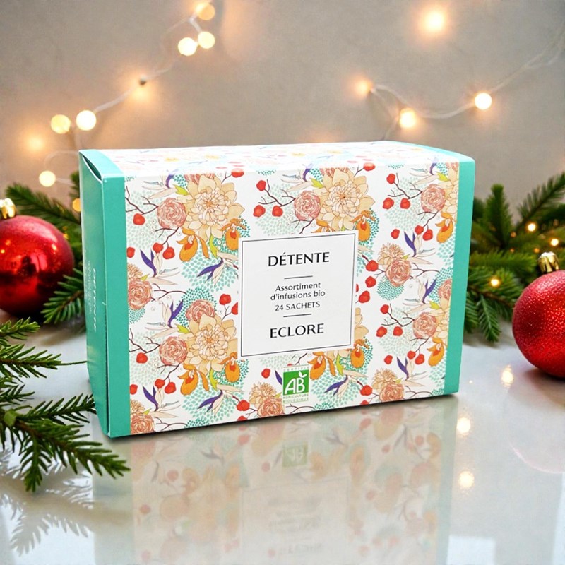 Coffret de tisanes bio détente : 24 infusettes - 6 infusions bio relaxantes