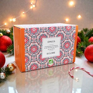 Coffret de 4 tisanes bio aux épices et 2 thés bio aux épices - 24 infusettes