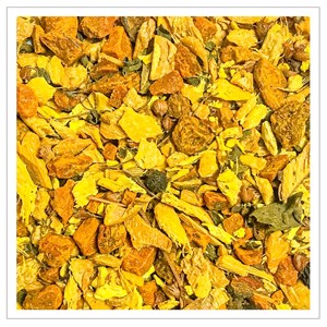 Tisane bio au curcuma, gingembre, poivre noir & noix de coco - vrac 125 g