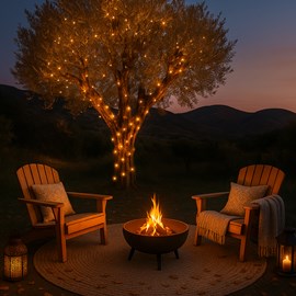 Guirlande solaire 7 m - blanc chaud