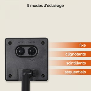 Guirlande solaire 12m - ampoules led