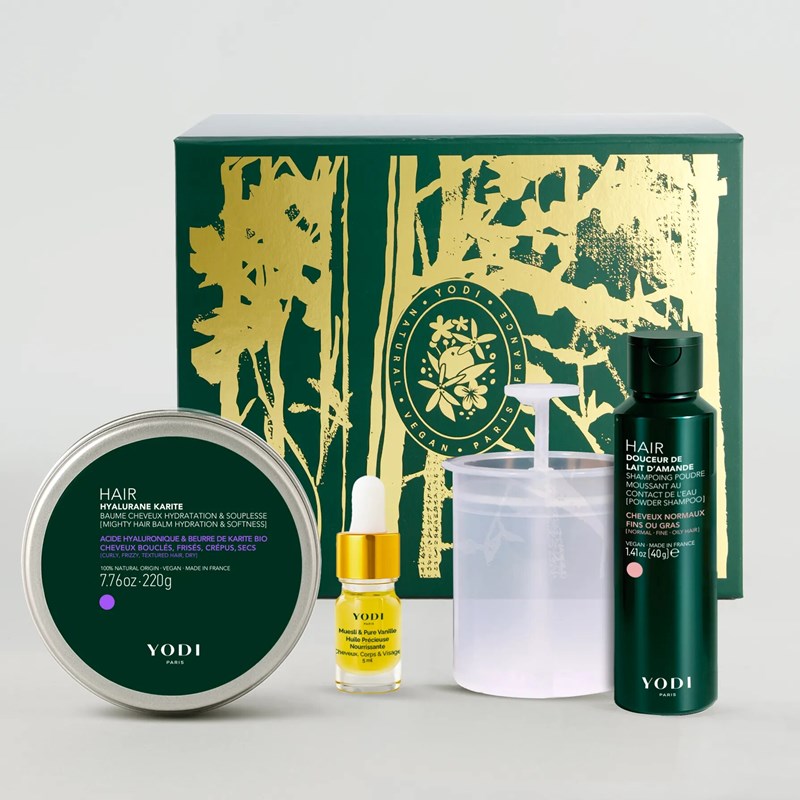 Coffret luxueux cheveux – hydratation & souplesse