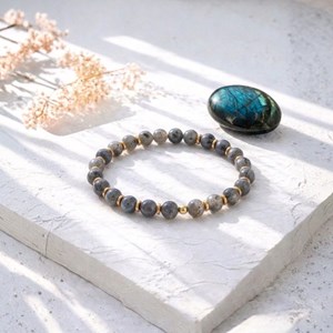 Bracelet labradorite caixa - protection & équilibre