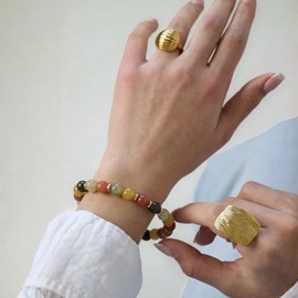 Bracelet agate indienne caixa – calme & stabilité