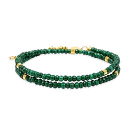 Bracelet lumia en pierres malachite