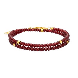 Bracelet lumia en pierres grenat