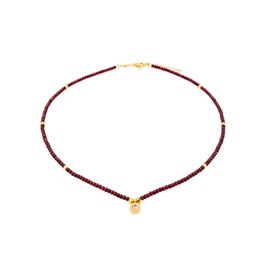 Collier lumia en pierres grenat
