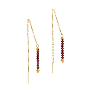 Parure lumia en pierres grenat