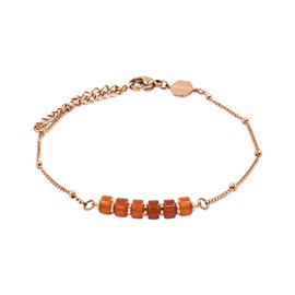 Bracelet piana en pierres cornaline