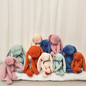 Peluche méléo lapin rosé - 37cm