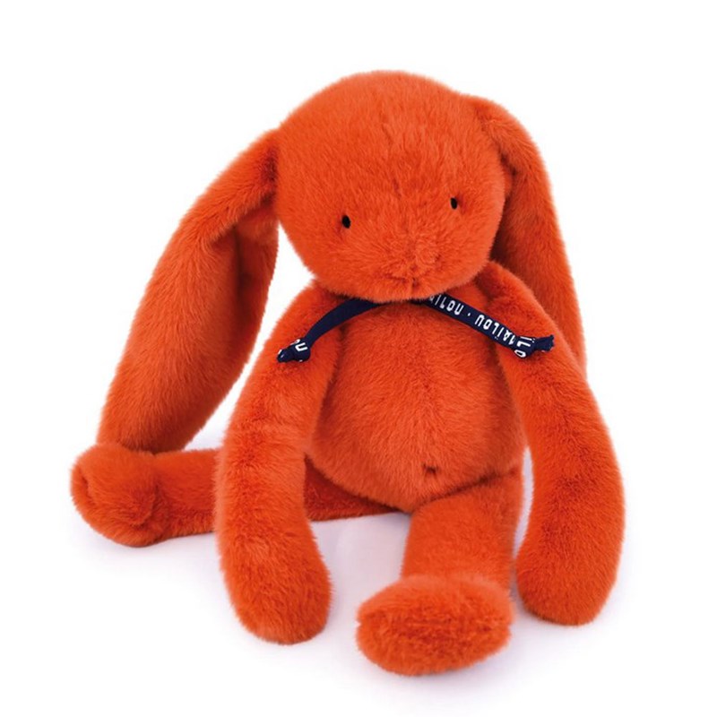 Peluche méléo lapin potiron - 37cm