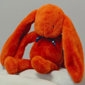 Peluche méléo lapin potiron - 37cm