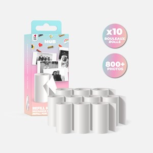 Kit de recharge pixiprint - refill kit de 10 rouleaux - mob