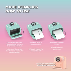 Kit de recharge pixiprint - refill kit de 10 rouleaux - mob