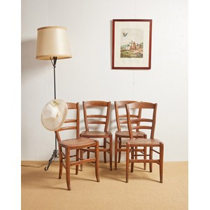 Lot de 4 chaises en bois n°816