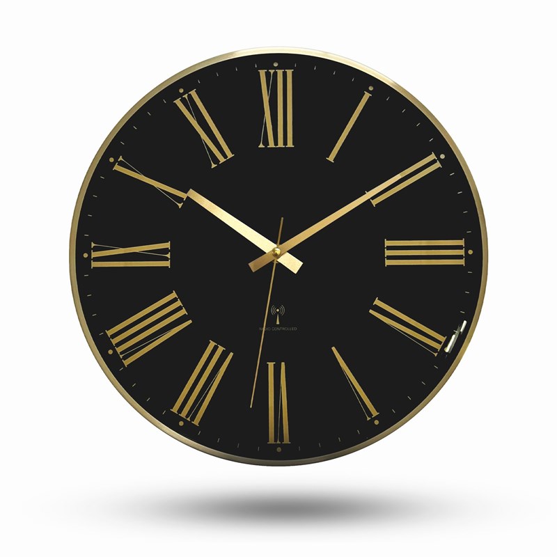 Horloge murale chiffres romains silencieuse