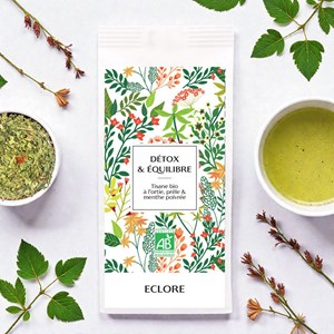 Tisane bio à l'ortie, prêle et menthe - vrac 35 g