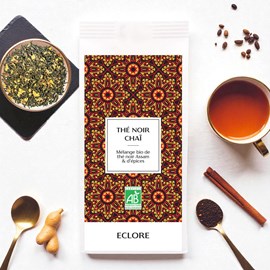 Thé noir chaï bio - chaï indien authentique - vrac 100 g