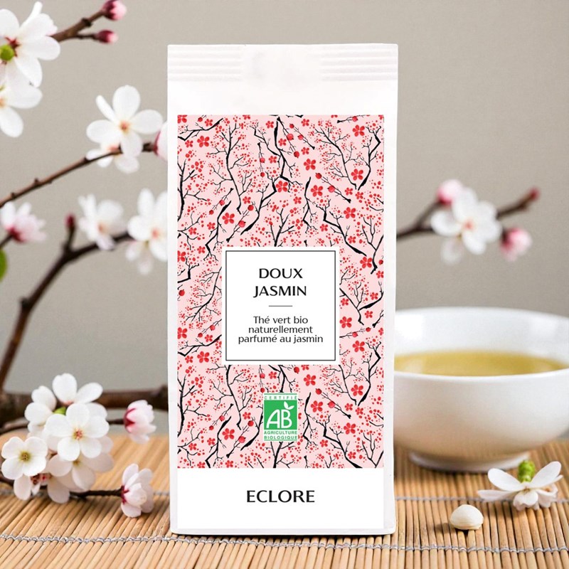 Thé vert au jasmin bio - vrac 85 g