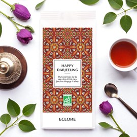 Thé noir bio de darjeeling ftgfop 1 - récolte d'été - vrac 85 g