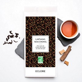 Lapsang souchong bio - thé noir bio fumé à la racine d'épicéa - vrac 85 g