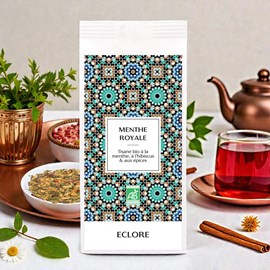 Tisane à la menthe, hibiscus, fleurs & épices - vrac 100 g