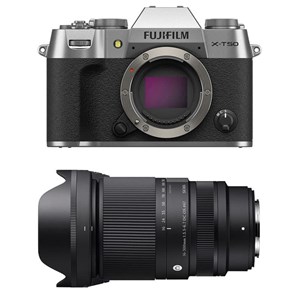 Fujifilm x-t50 silver + objectif sigma 17-40mm f1.8 dc art