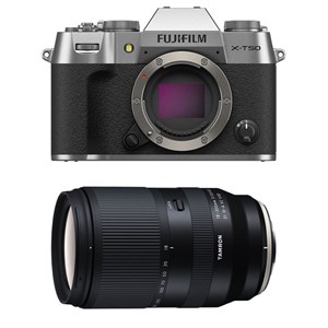 Fujifilm x-t50 silver + objectif tamron 18-300 mm f3.5-6.3 di iii-a vc vxd