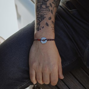 Bracelet cordon anneau - le messager