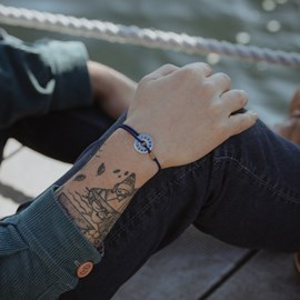 Bracelet cordon lune - l’astrologue