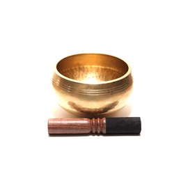 Bol chantant martelé 14cm - bol chantant fait main