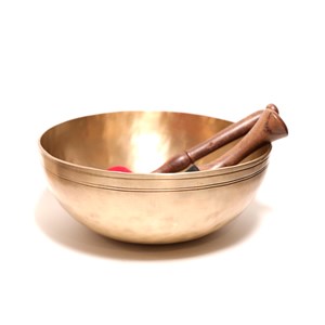 Bol chantant de massage 26cm fait main