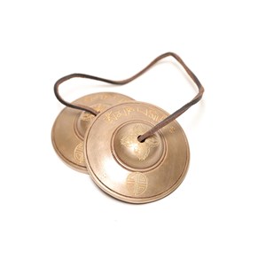 Tingshas tibétaines de méditation 7,5cm