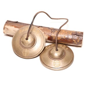 Tingshas tibétaines de méditation 7,5cm