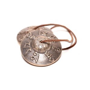 Tingshas tibétaines de méditation 7,5cm