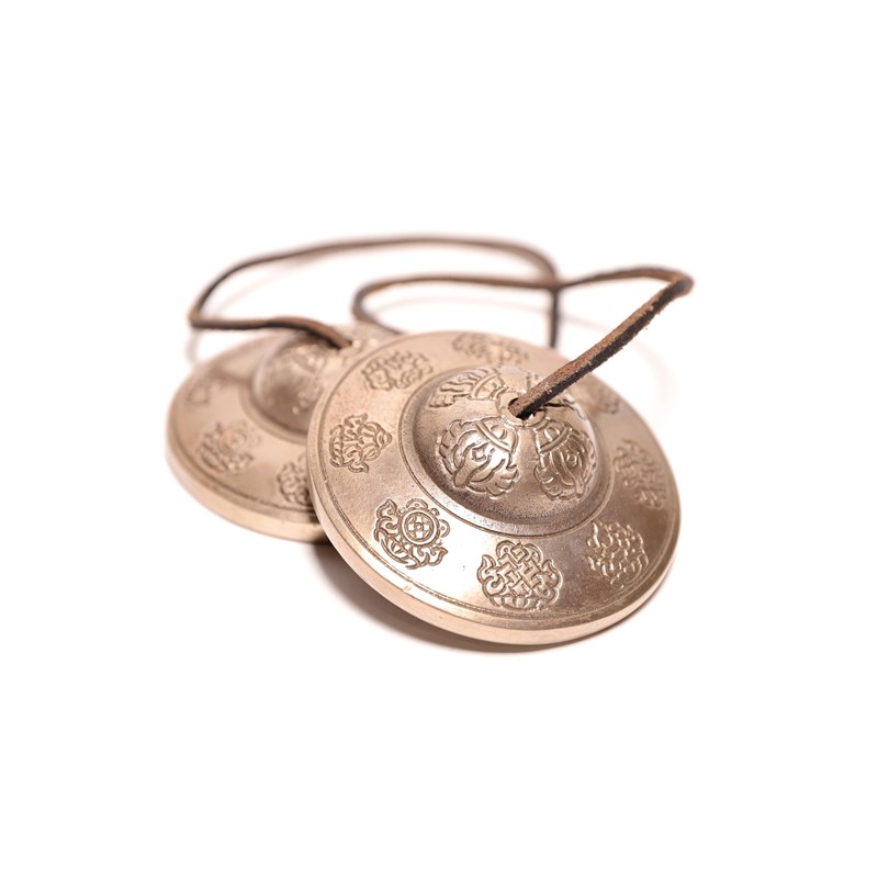 Tingshas tibétaines de méditation 7,5cm