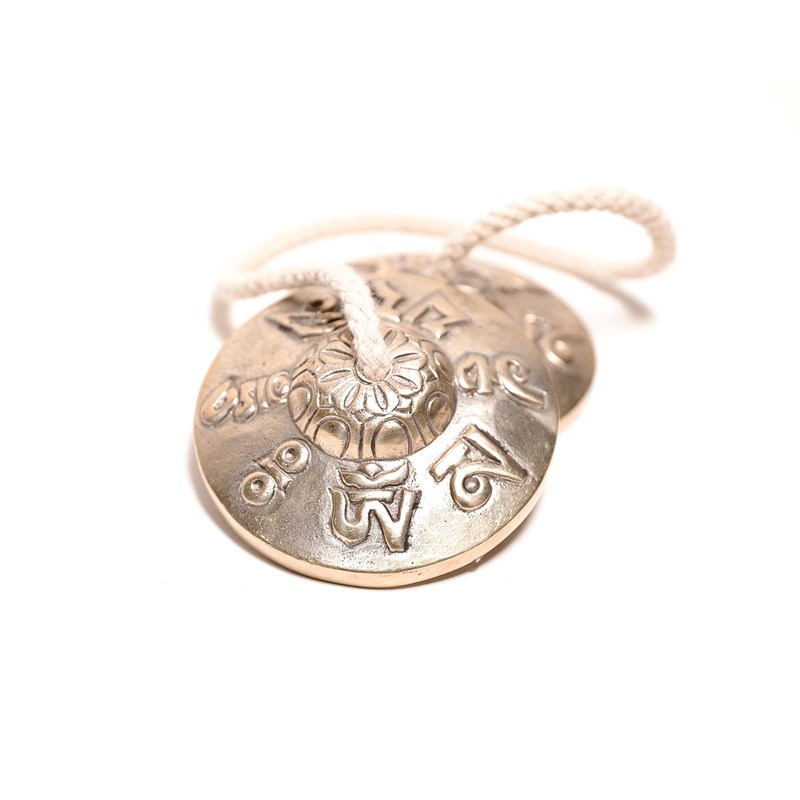 Tingshas tibétaines de méditation 7,5cm