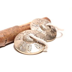 Tingshas tibétaines de méditation 7,5cm