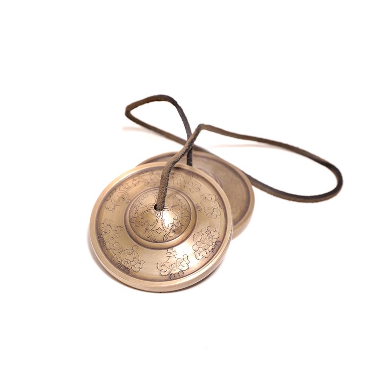 Agoya - Tingshas tibétaines de méditation 7,5cm