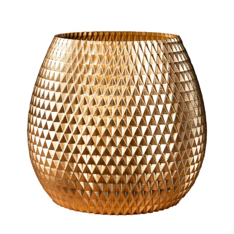 Pot de fleurs doré intérieur-extérieur 50l