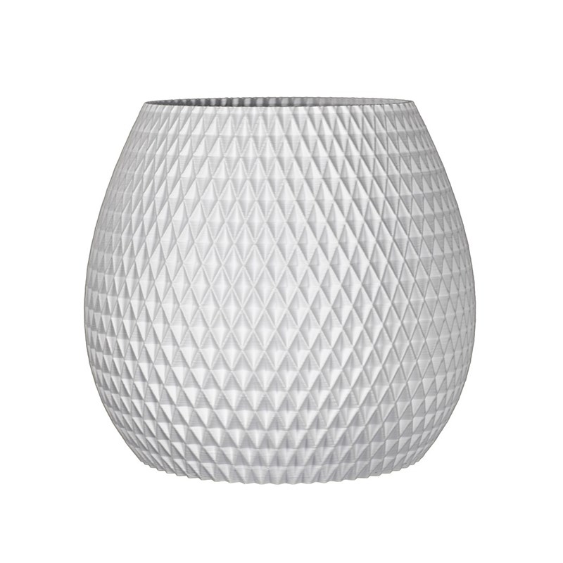 Pot de fleurs blanc intérieur-extérieur 50l