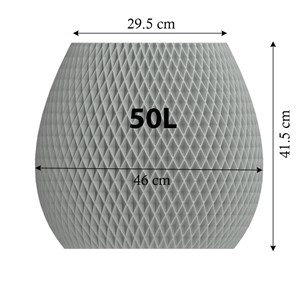 Pot de fleurs anthracite intérieur-extérieur 50l