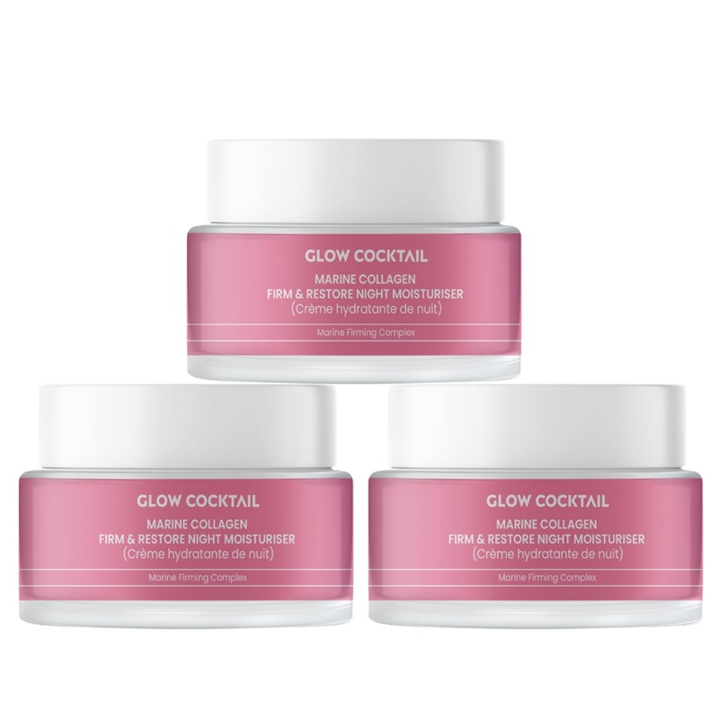 Erth Skin London - Trio de crèmes de nuit restauratrices de collagène