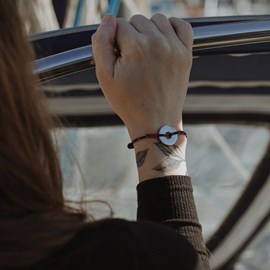 Bracelet cordon anneau - le messager